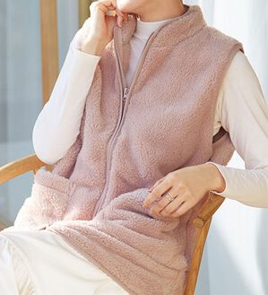 LAVIENNE（ラヴィエンヌ）の「ふわふわ暖かフリースベスト（ベスト）」｜詳細画像