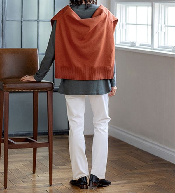 BELLUNA（ベルーナ）の「【選べる裏側】ぐん伸びニットデニムパンツ（フルレングスパンツ）」｜詳細画像