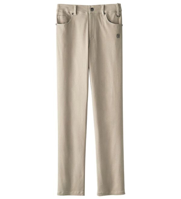 BELLUNA（ベルーナ）の「＜ミネトンカ＞はっ水＆裏起毛ストレッチパンツ（フルレングスパンツ）」｜ライトベージュ