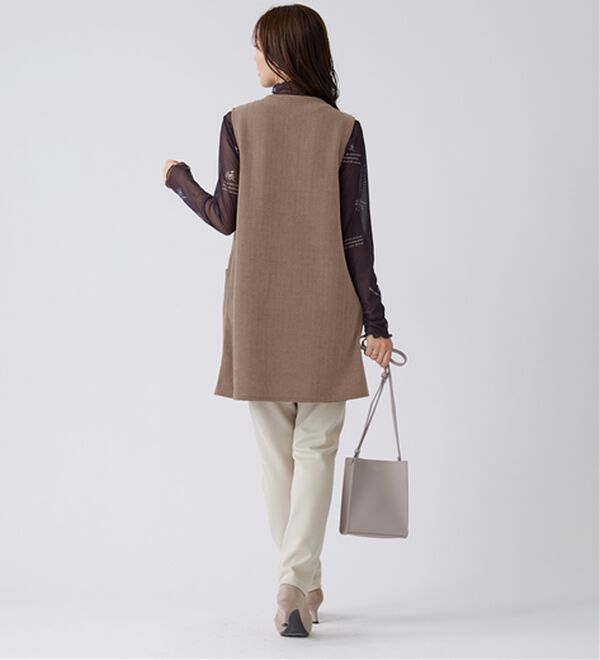 BELLUNA（ベルーナ）の「モールジャカード素材ジャンパースカート（ジャンパースカート）」｜詳細画像