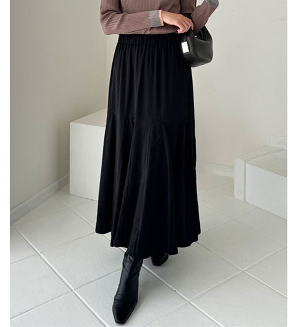 GeeRA（ジーラ）の「切替フレアーロングスカート（ロングスカート）」｜詳細画像