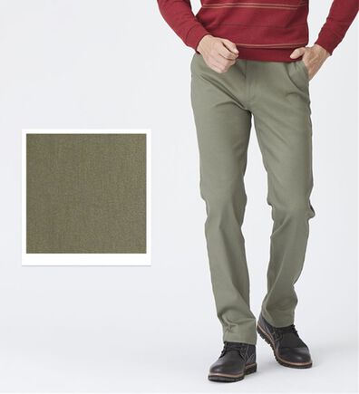 「＜コムルヴァン・オム＞ラクしてすっきり暖かパンツ（メンズフルレングスパンツ）」