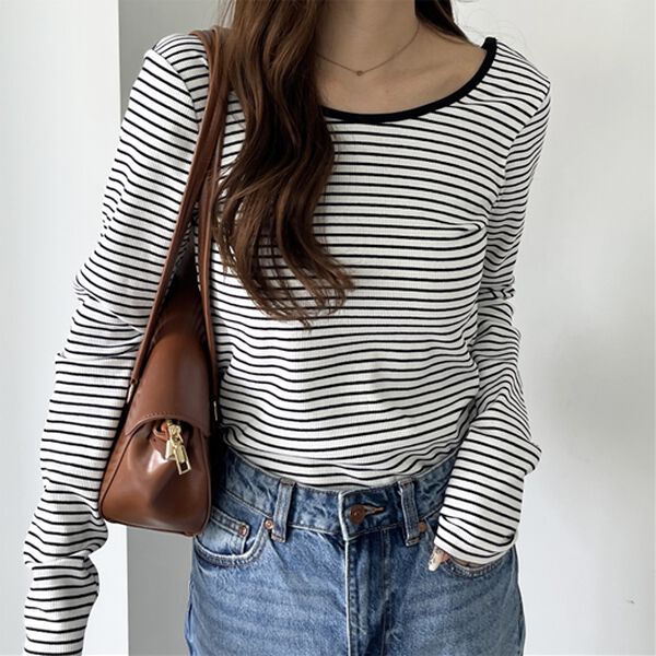 GeeRA（ジーラ）の「バックオープンリブトップス（カットソー）」｜詳細画像