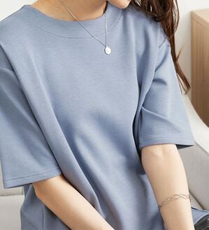 BELLUNA（ベルーナ）の「とろりん触感！ゆったりプルオーバー（カットソー）」｜詳細画像