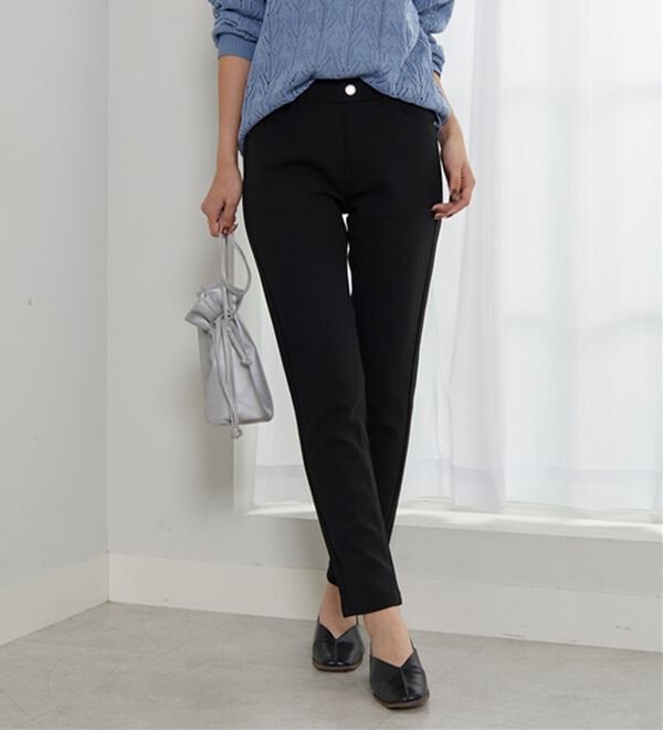 BELLUNA（ベルーナ）の「【選べる2丈】きれい見えボンディングスリムパンツ（フルレングスパンツ）」｜詳細画像