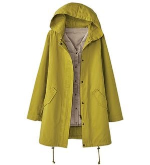 BELLUNA（ベルーナ）の「中わたベスト付３ＷＡＹ綿100%マウンテンパーカー（ブルゾン）」｜イエロー