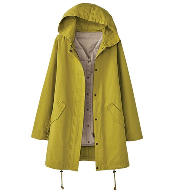 BELLUNA（ベルーナ）の「中わたベスト付３ＷＡＹ綿100%マウンテンパーカー（ブルゾン）」｜イエロー