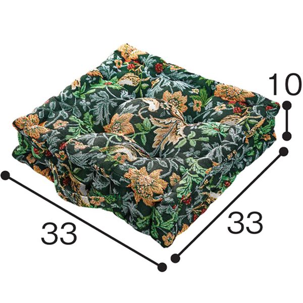 「高級ゴブラン織厚みたっぷりクッキークッション（チェアカバー・チェアパッド）」｜詳細画像