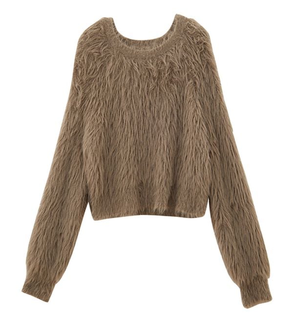 RANAN（ラナン）の「ロングフェザーシャギーニット（ニット・セーター）」｜詳細画像