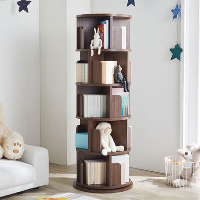 iellio（イエリオ）の「回転コミック収納ラック＜本棚・収納棚＞（ラック・棚・本棚）」