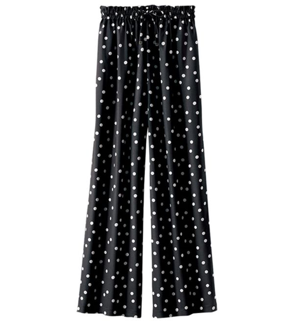 BELLUNA（ベルーナ）の「ゆったり快適プリントワイドパンツ（ワイドパンツ・ガウチョ）」｜詳細画像