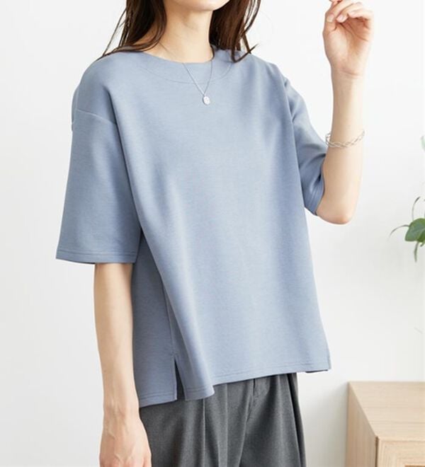 BELLUNA（ベルーナ）の「とろりん触感！ゆったりプルオーバー（カットソー）」｜詳細画像