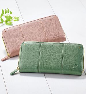 クロコダイル＞牛革ラウンド長財布 - ベルーナ【公式】