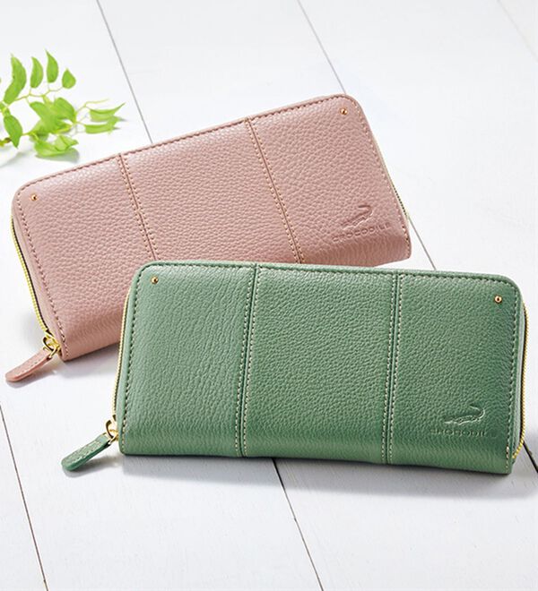 クロコダイル＞牛革ラウンド長財布 - ベルーナ【公式】 