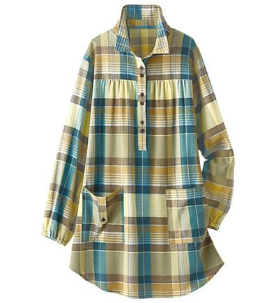 BELLUNA（ベルーナ）の「綿１００％おしゃれかっぽうシャツ（ホームウェア）」