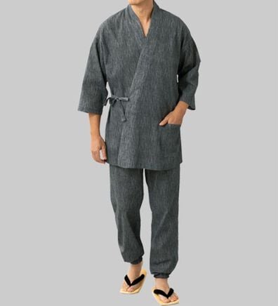 「「粋涼」高島ちぢみ作務衣（メンズ和装・浴衣・和装グッズ）」