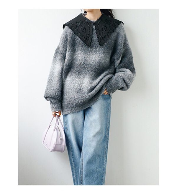 GeeRA（ジーラ）の「カットワーク刺しゅう付け衿（その他ファッション小物）」｜詳細画像