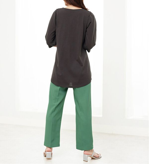 BELLUNA（ベルーナ）の「汗ジミ対策！ギャザー使いチュニック（チュニック）」｜詳細画像