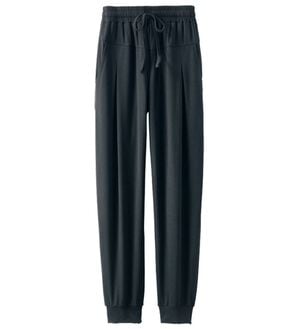 BELLUNA（ベルーナ）の「１本多役！リラックスジョガーパンツ（フルレングスパンツ）」｜黒