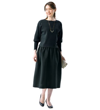 ルフラン（ルフラン）の「ほっそり見せのスカートセットアップ（セットアップ）」