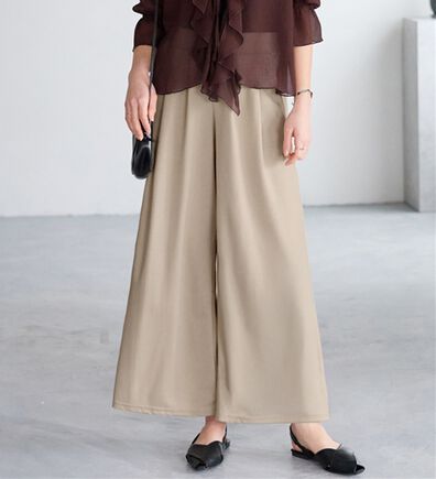 Viola e Viola（ヴィオラ エ ヴィオラ）の「楽ちんきれい美脚ワイドパンツ（ワイドパンツ・ガウチョ）」