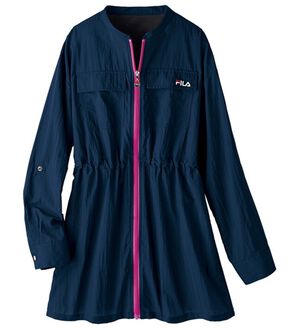 ルフラン（ルフラン）の「＜ＦＩＬＡ＞ひんやりブルゾン（ブルゾン）」｜ネイビー