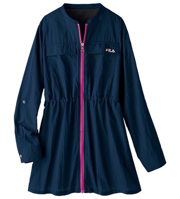 ルフラン（ルフラン）の「＜ＦＩＬＡ＞ひんやりブルゾン（ブルゾン）」｜ネイビー