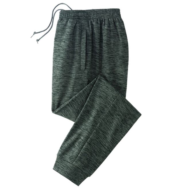 「裏起毛ジョガーパンツ（メンズフルレングスパンツ）」｜杢チャコール