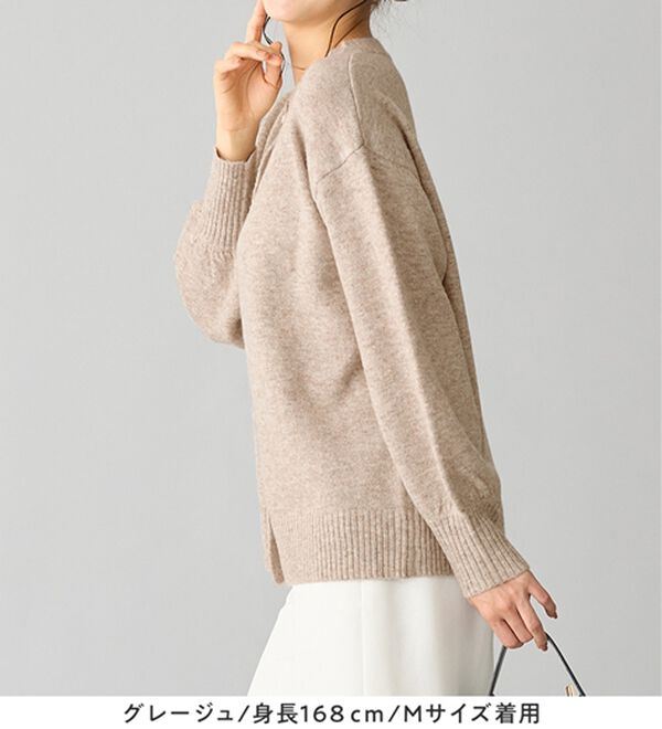 alotta（アロッタ）の「洗える！ふんわりタッチカーディガン（ニットカーディガン）」｜詳細画像