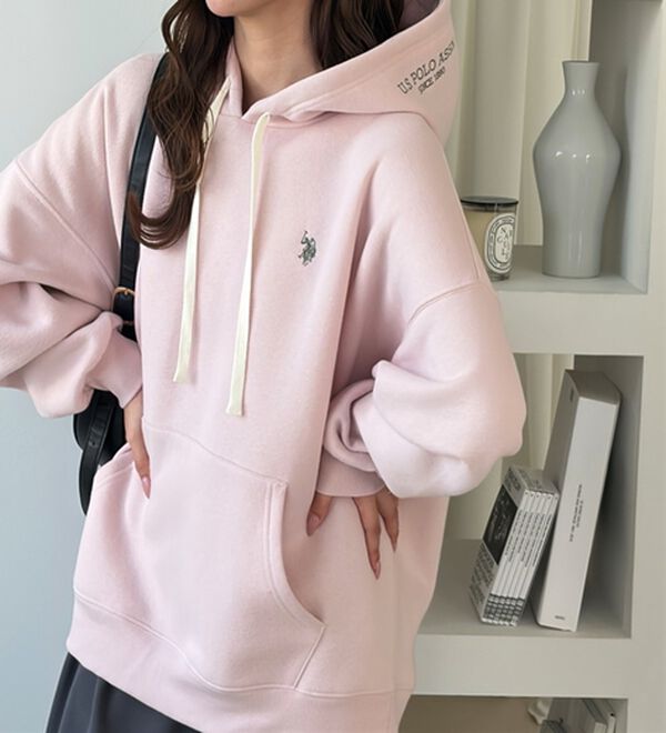 GeeRA（ジーラ）の「【U.S. POLO ASSN.】選べる２丈！フード刺繍裏起毛パーカー（パーカー）」｜詳細画像