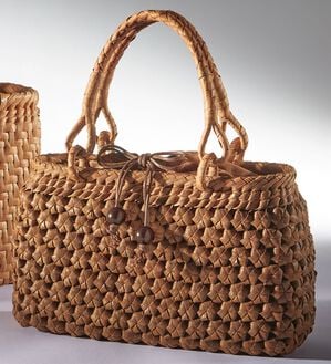 ルフラン（ルフラン）の「山葡萄六角花編みかごハンドバッグ（ハンドバッグ）」｜詳細画像