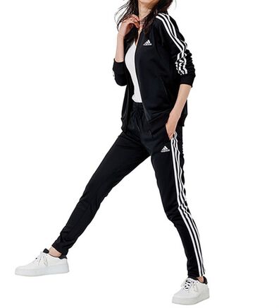 RANAN（ラナン）の「＜ａｄｉｄａｓ＞エッセンシャルズ　スリーストライプス　トラックスーツ（スポーツウェア）」