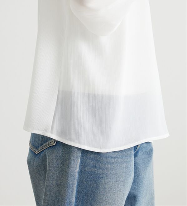 BELLUNA（ベルーナ）の「シフォン素材刺しゅうデザインブラウス（ブラウス）」｜詳細画像