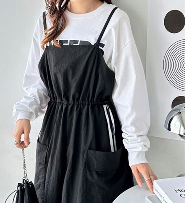 GeeRA（ジーラ）の「サイドラインドロストキャミワンピース（その他ワンピース）」｜詳細画像