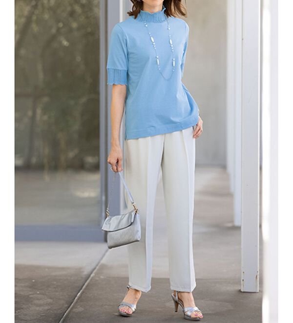 ルフラン（ルフラン）の「艶やか綿１００％プルオーバー（カットソー）」｜詳細画像