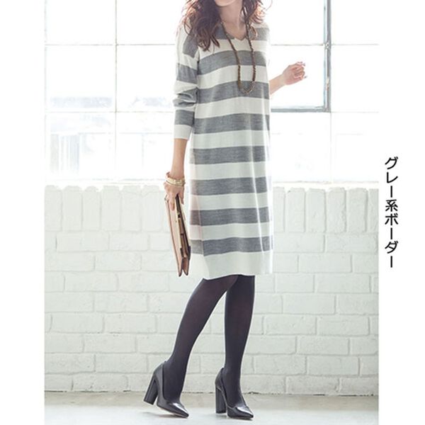 RANAN（ラナン）の「カシミヤタッチニットワンピース（ニットワンピース）」｜詳細画像