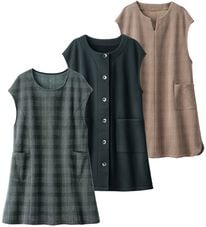 ルフラン（ルフラン）の「【３色組】軽くて暖かポケット付ジャンパードレス（ジャンパースカート）」