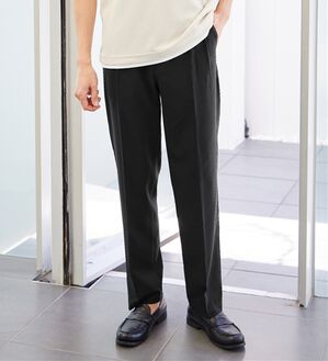 REMEN'S（リメンズ）の「サラッと快適イージースラックス（メンズスラックス）」｜ブラック