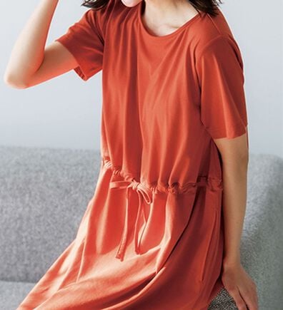 LAVIENNE（ラヴィエンヌ）の「カップ付ワンピース（カットソーワンピース）」