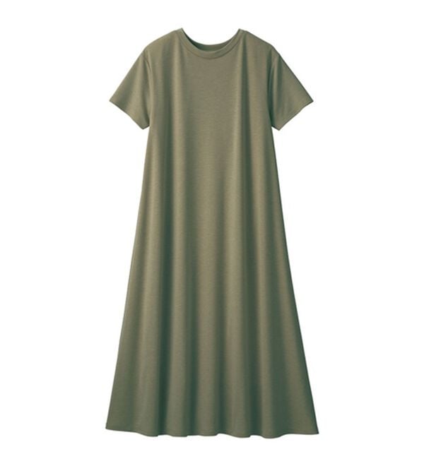 GeeRA（ジーラ）の「【接触冷感】フレアーシルエットロングワンピース（ロングワンピース）」｜詳細画像