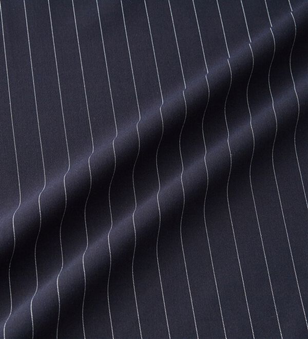 RANAN（ラナン）の「異素材使いピンストライプブラウス（ブラウス）」｜詳細画像