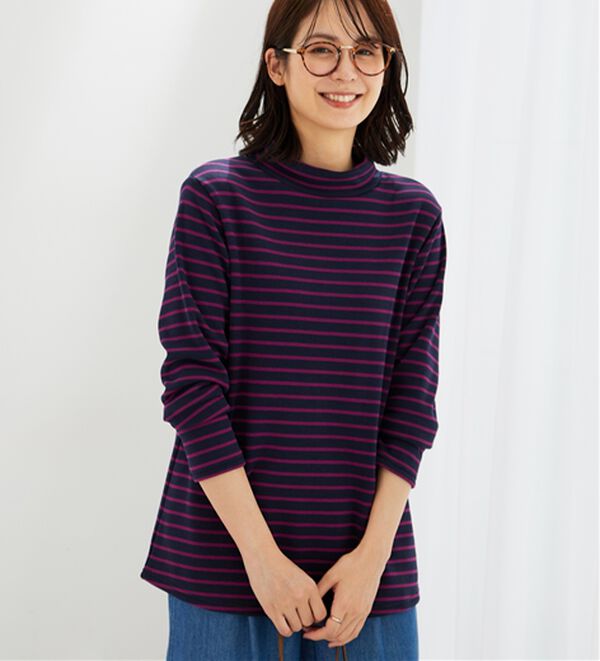 BELLUNA（ベルーナ）の「ふわふわ裏ファーハイネックプルオーバー（カットソー）」｜詳細画像