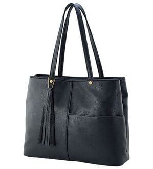 BELLUNA（ベルーナ）の「Ａ４対応２室式トート（ハンドバッグ）」｜黒