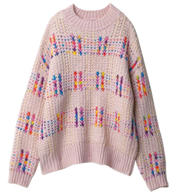 RANAN（ラナン）の「カラフルニットプルオーバー（ニット・セーター）」｜詳細画像