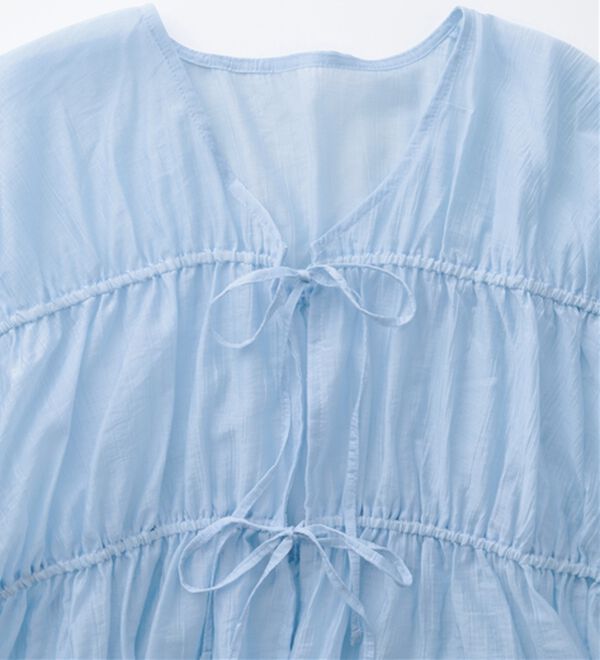 RANAN（ラナン）の「リボンドロストブラウス（ブラウス）」｜詳細画像