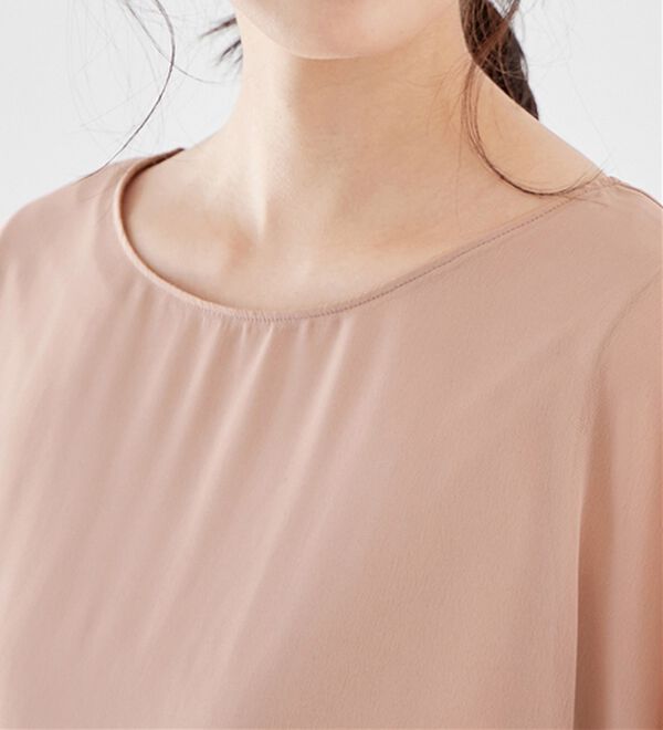 alotta（アロッタ）の「【接触冷感】カットソー裏地付ドルマンブラウス（ブラウス）」｜詳細画像