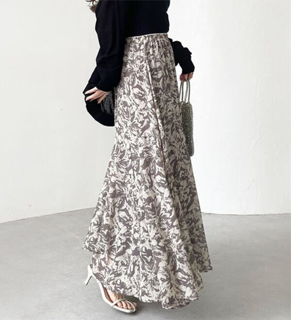 GeeRA（ジーラ）の「切替フレアーロングスカート（ロングスカート）」｜詳細画像