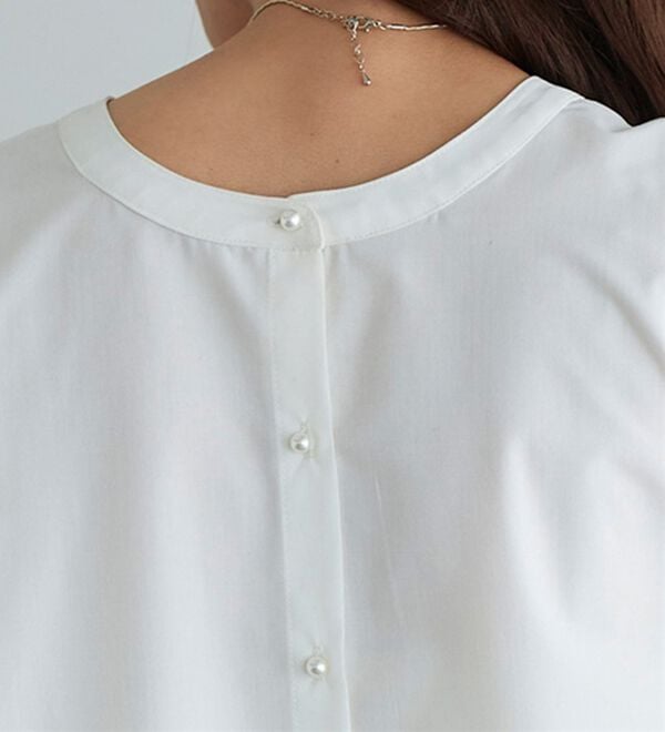Pierrot（ピエロ）の「２ｗａｙパールボタンブラウス（ブラウス）」｜詳細画像