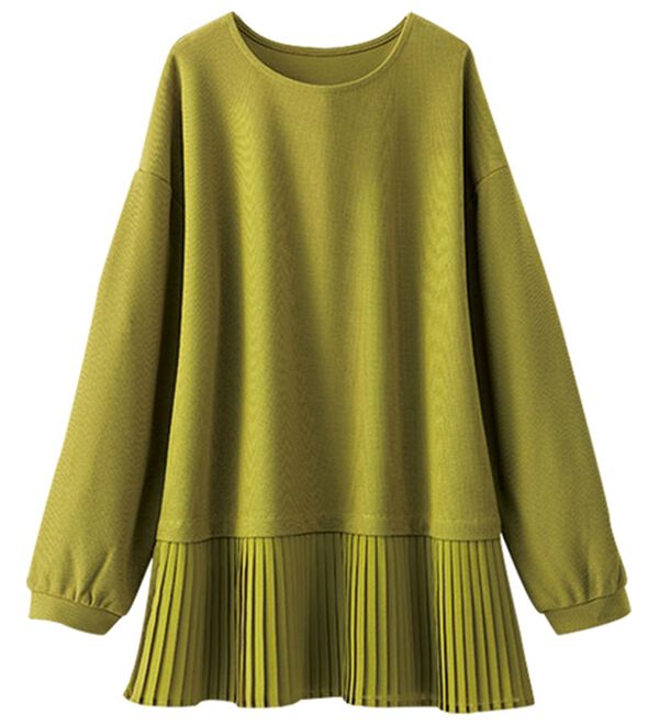 BELLUNA（ベルーナ）の「かのこ素材裾プリーツプルオーバー（カットソー）」｜詳細画像