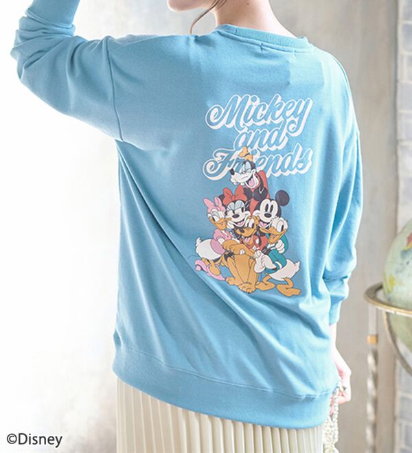BELLUNA（ベルーナ）の「＜Ｄｉｓｎｅｙ＞【ミッキー＆フレンズ】バックプリントトレーナー（トレーナー・スウェット）」｜詳細画像
